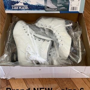Lake Placid White Ice Skates